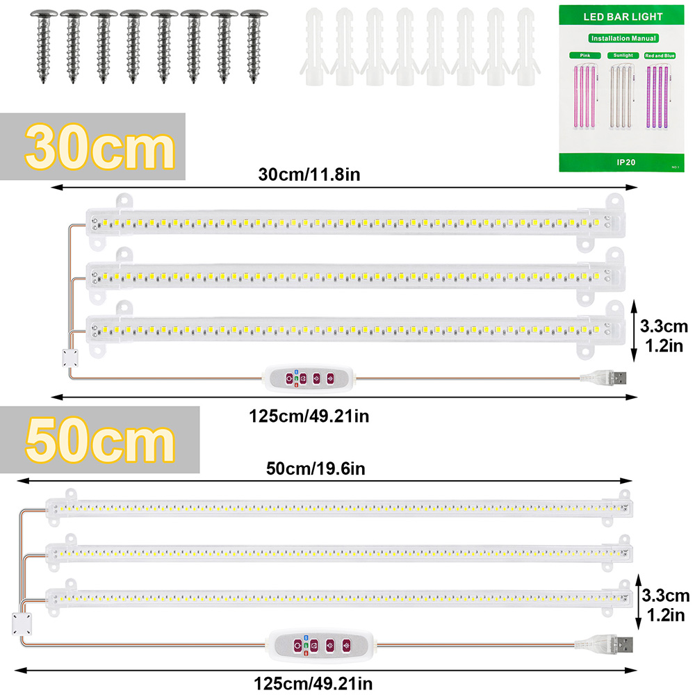 1/2/3/4Head LED Grow Light Str - Plant Growth Regulator reseña y precio