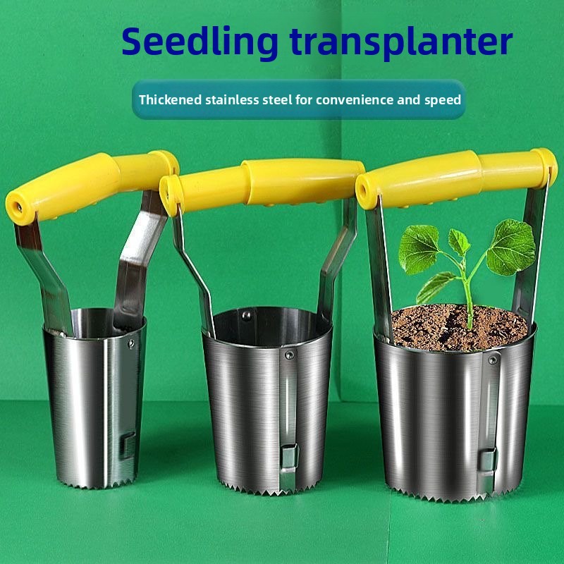 Stainless steel seedling trans - Vegetable Transplanter reseña y precio