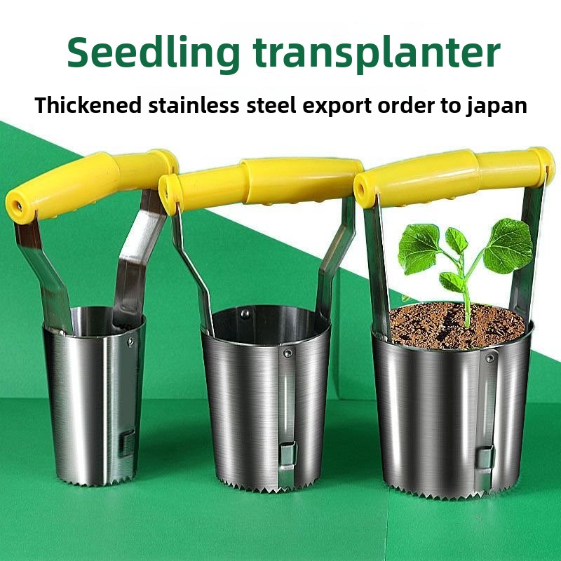 Stainless steel seedling trans - Vegetable Transplanter reseña y precio