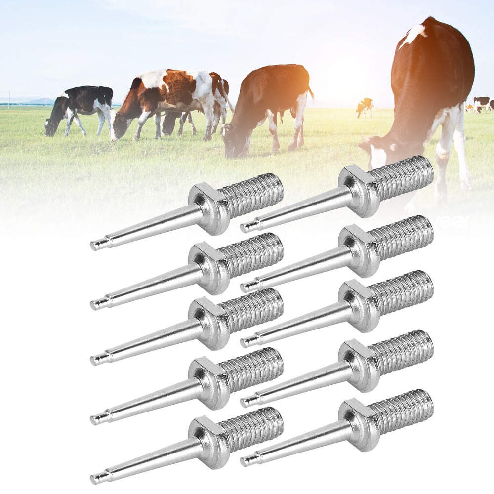 10Pcs Practical Stainless Stee - Livestock Ear Tag reseña y precio