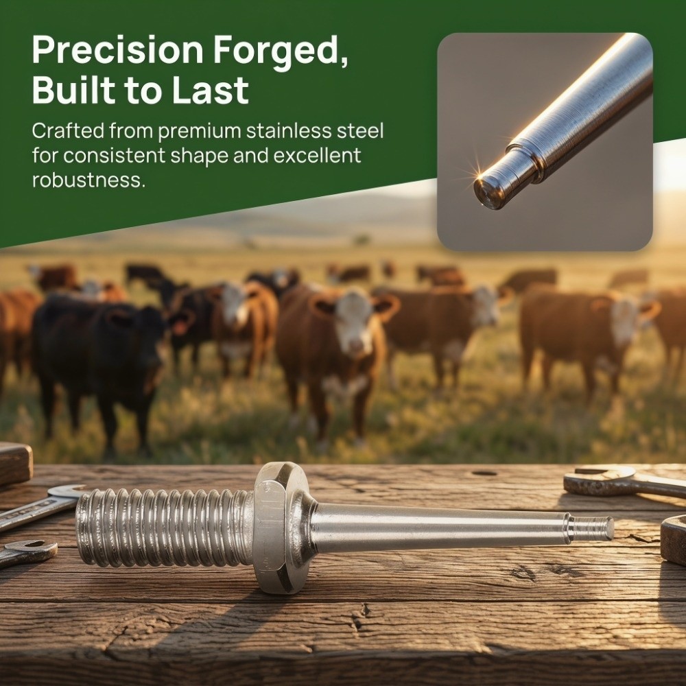 10Pcs Practical Stainless Stee - Livestock Ear Tag reseña y precio
