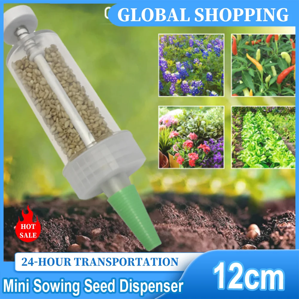 Mini Sowing Seed Dispenser Man - Manual Seeder Hand reseña y precio