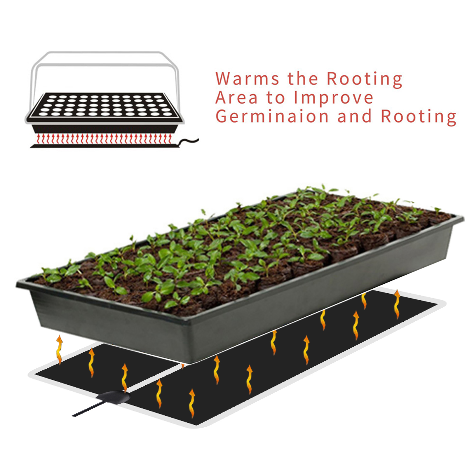 5~45W Seedling Heat Mat 220V~2 - Plant Growth Regulator reseña y precio
