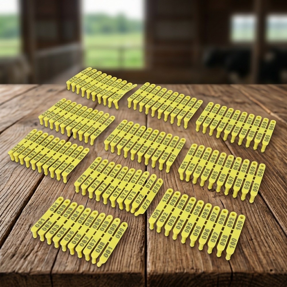 100Pcs Number 001-100 Livestoc - Livestock Ear Tag reseña y precio