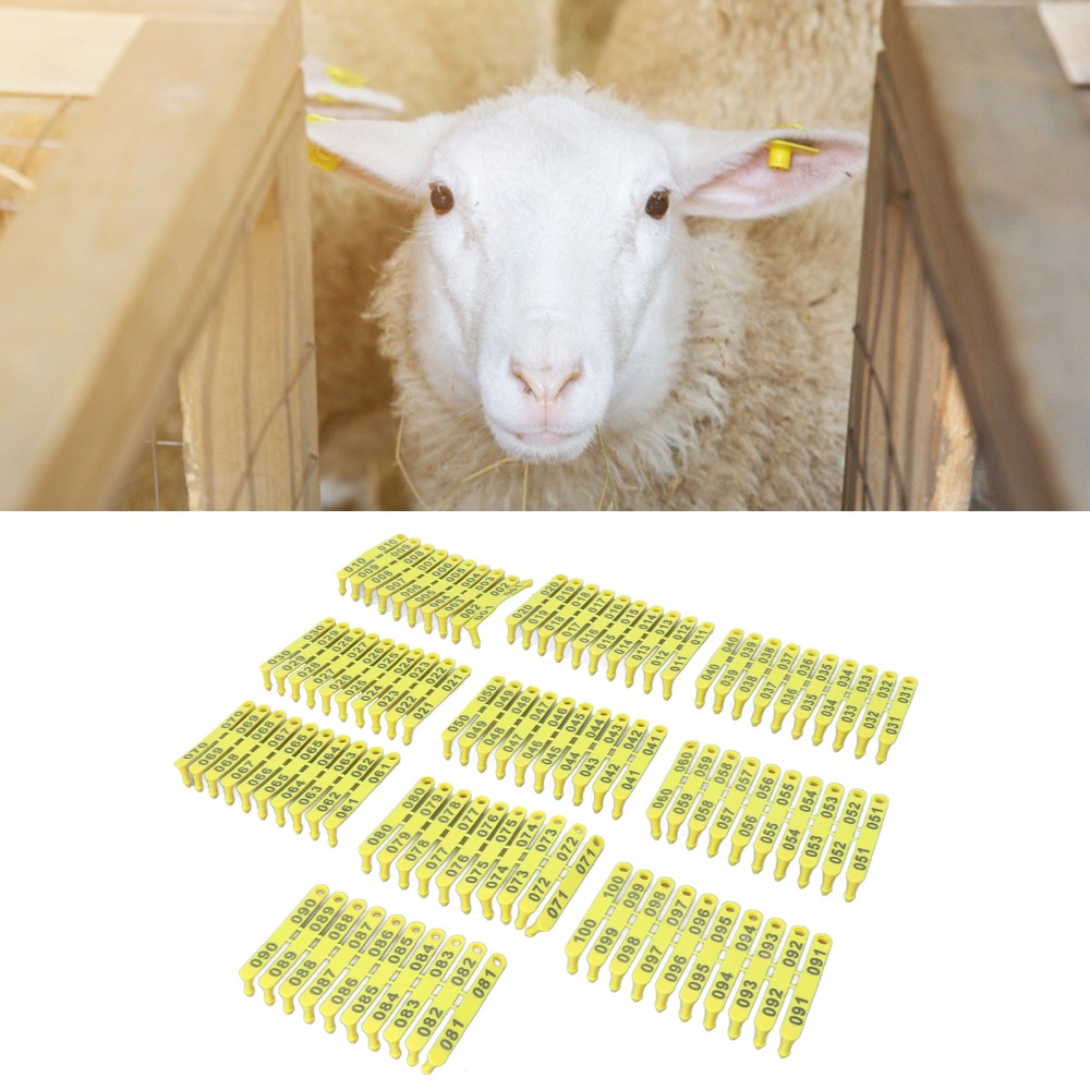 100Pcs Number 001-100 Livestoc - Livestock Ear Tag reseña y precio