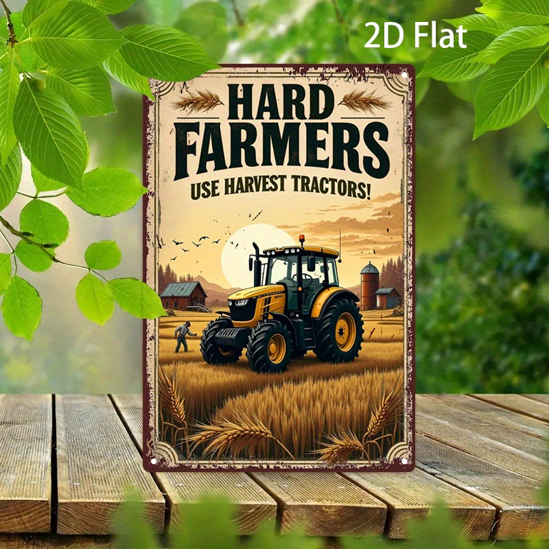 Vintage Farmhouse Metal Tin Si - Agriculture Farm House reseña y precio