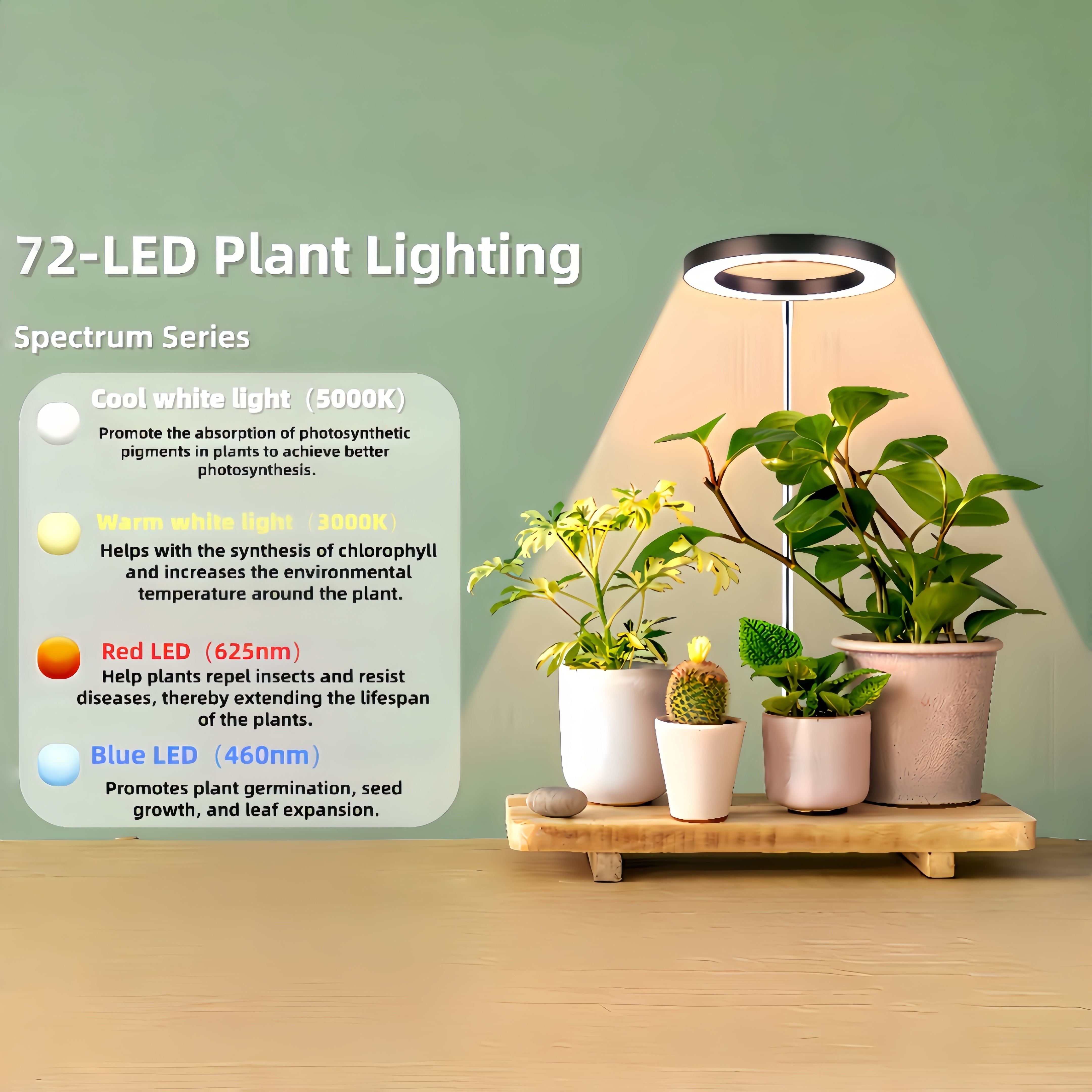Plant Grow Light, Height Adjus - Plant Growth Regulator reseña y precio