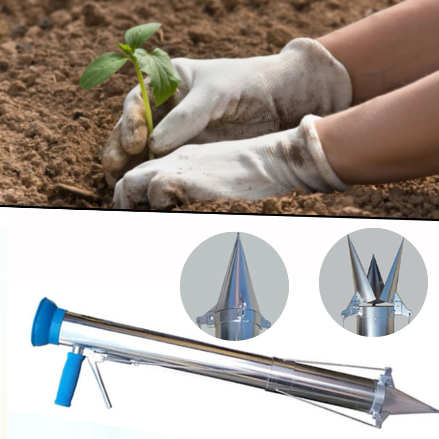 Stainless Steel Manual Seedlin - Manual Seeder Hand reseña y precio