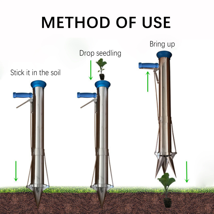 Stainless Steel Manual Seedlin - Manual Seeder Hand reseña y precio