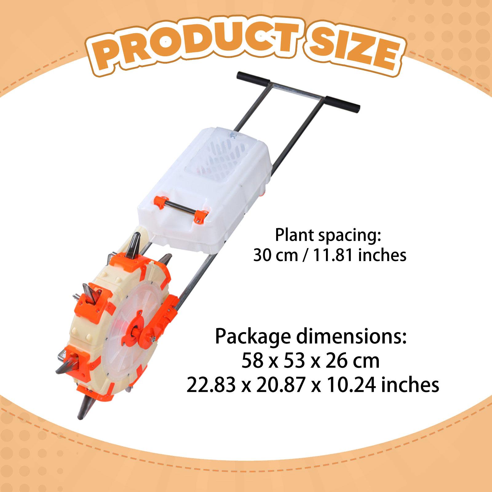 Hand Push Seeder Fertilizer, C - Manual Seeder Hand reseña y precio