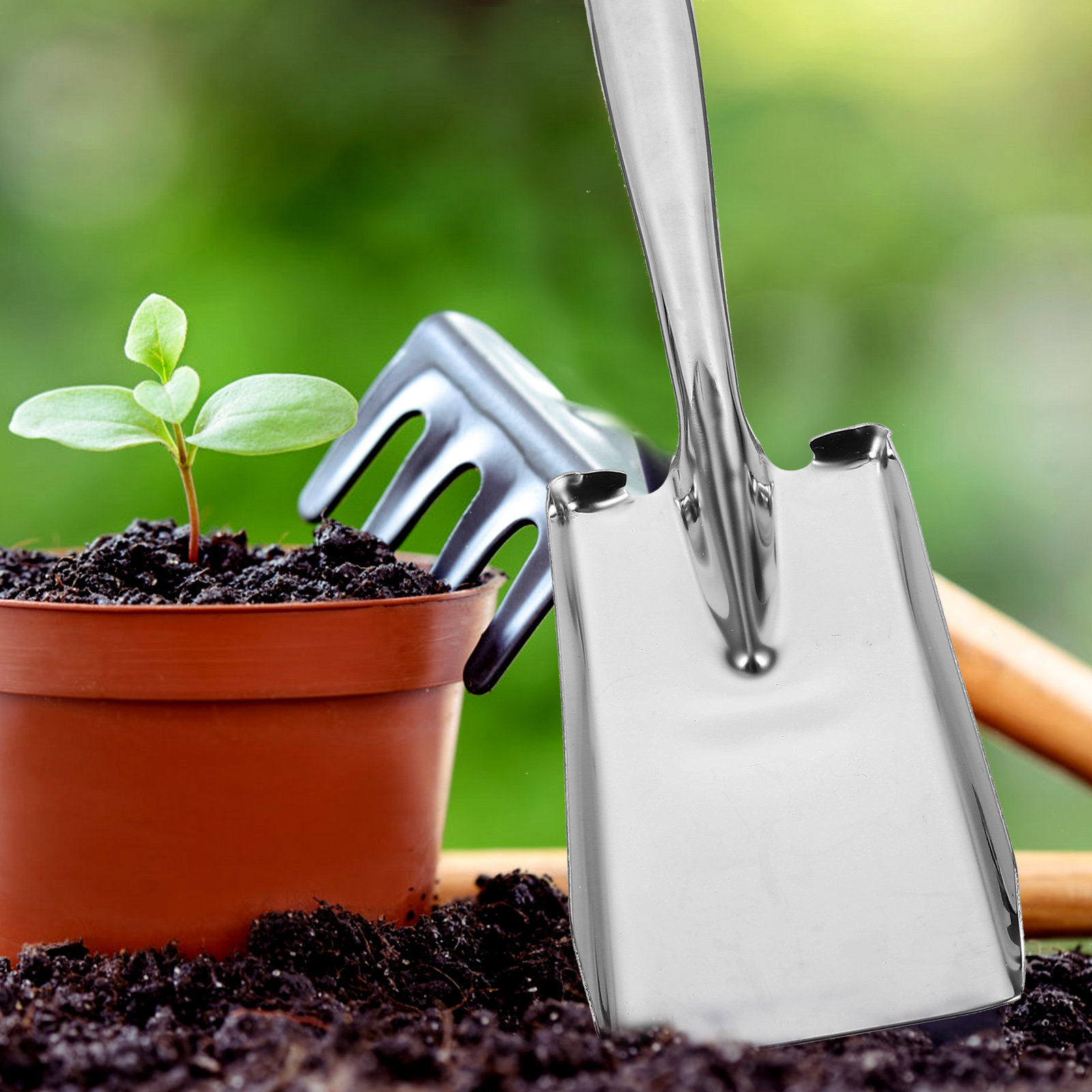 Thicken Stainless Steel Shovel - Vegetable Transplanter reseña y precio