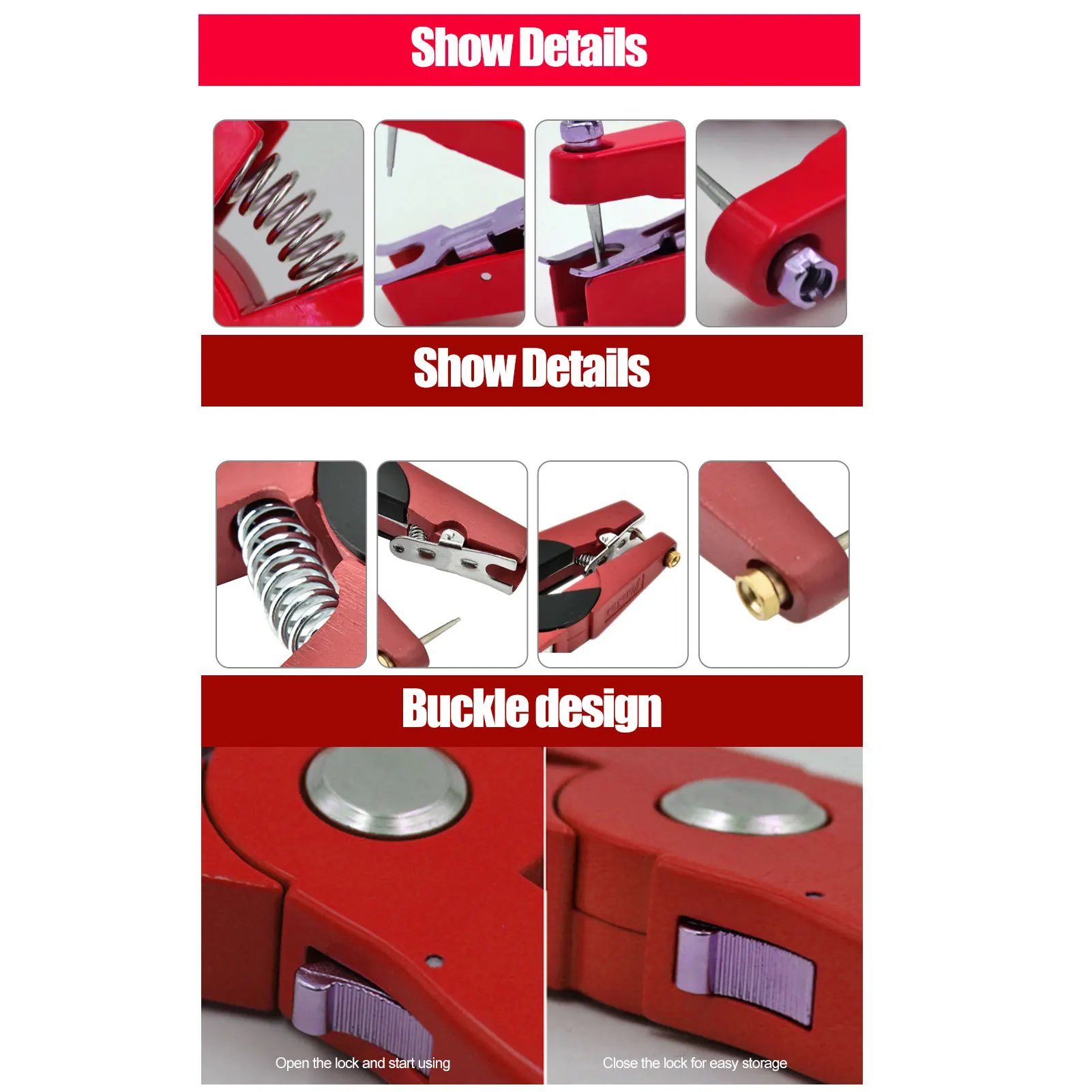 Red Alloy Ear Tag Plier for Li - Livestock Ear Tag reseña y precio