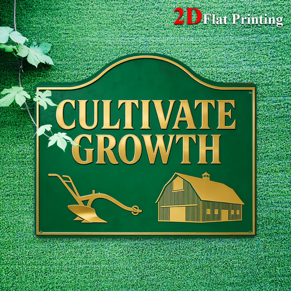 2D Flat, 1pc Farmhouse Wall De - Agriculture Farm House reseña y precio