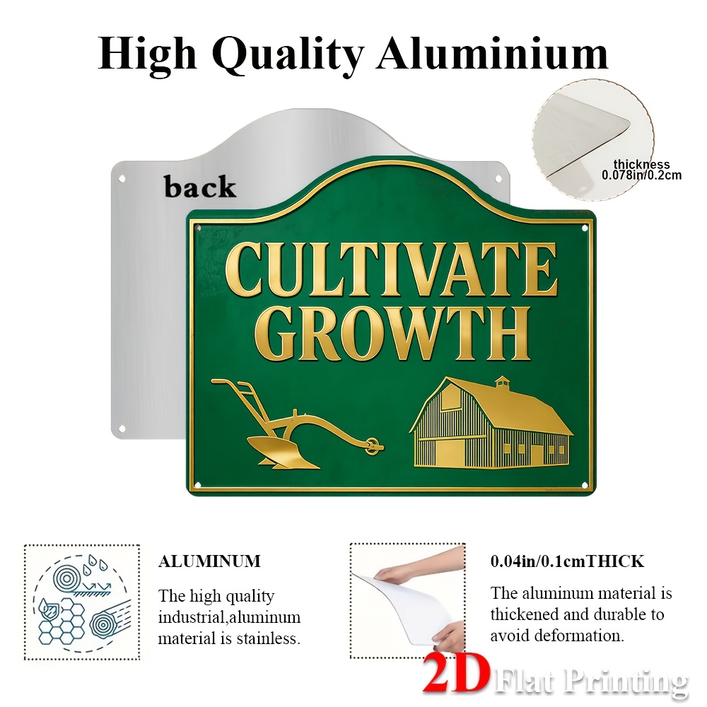 2D Flat, 1pc Farmhouse Wall De - Agriculture Farm House reseña y precio