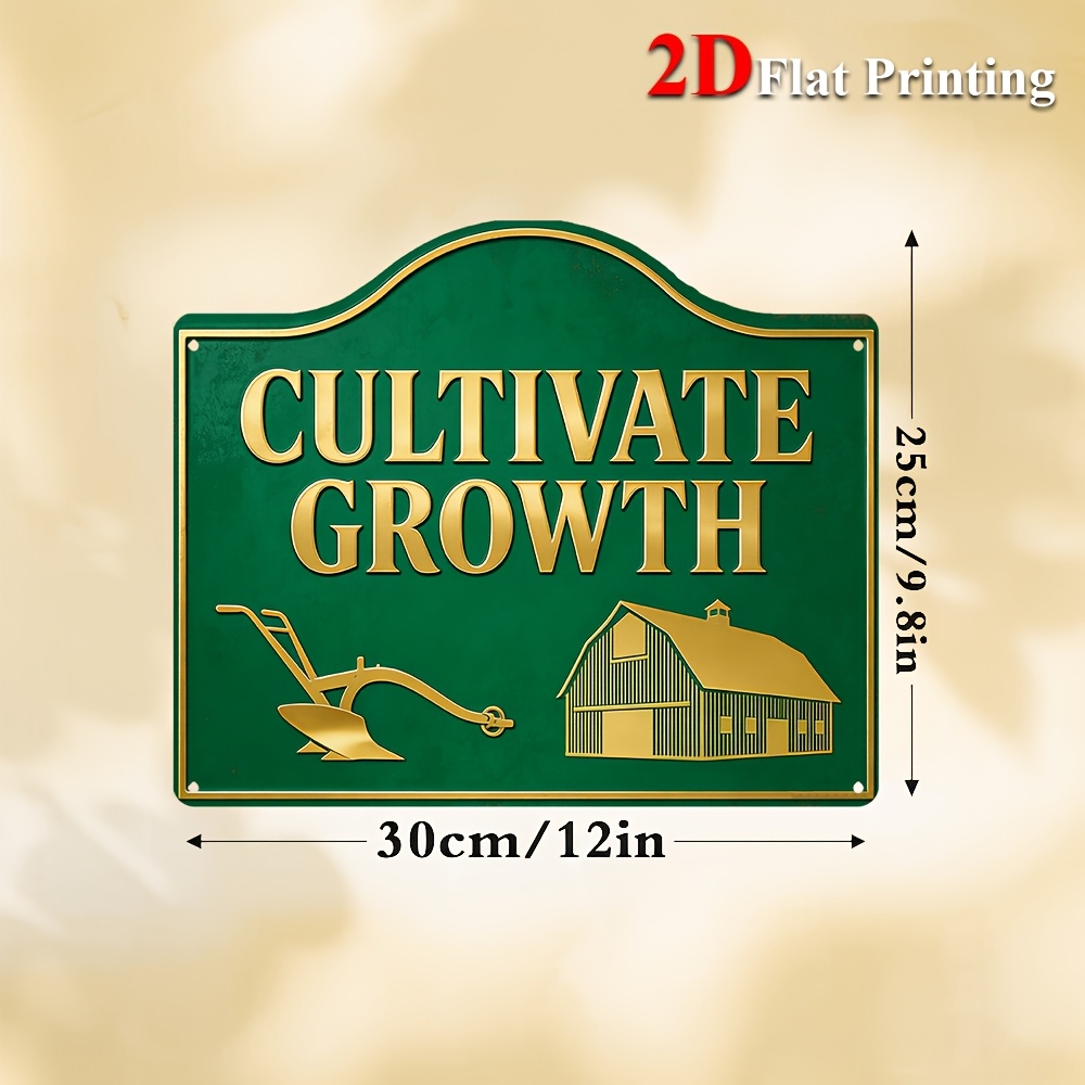 2D Flat, 1pc Farmhouse Wall De - Agriculture Farm House reseña y precio