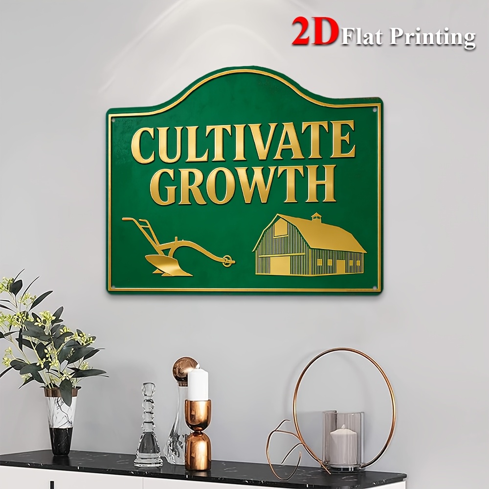 2D Flat, 1pc Farmhouse Wall De - Agriculture Farm House reseña y precio