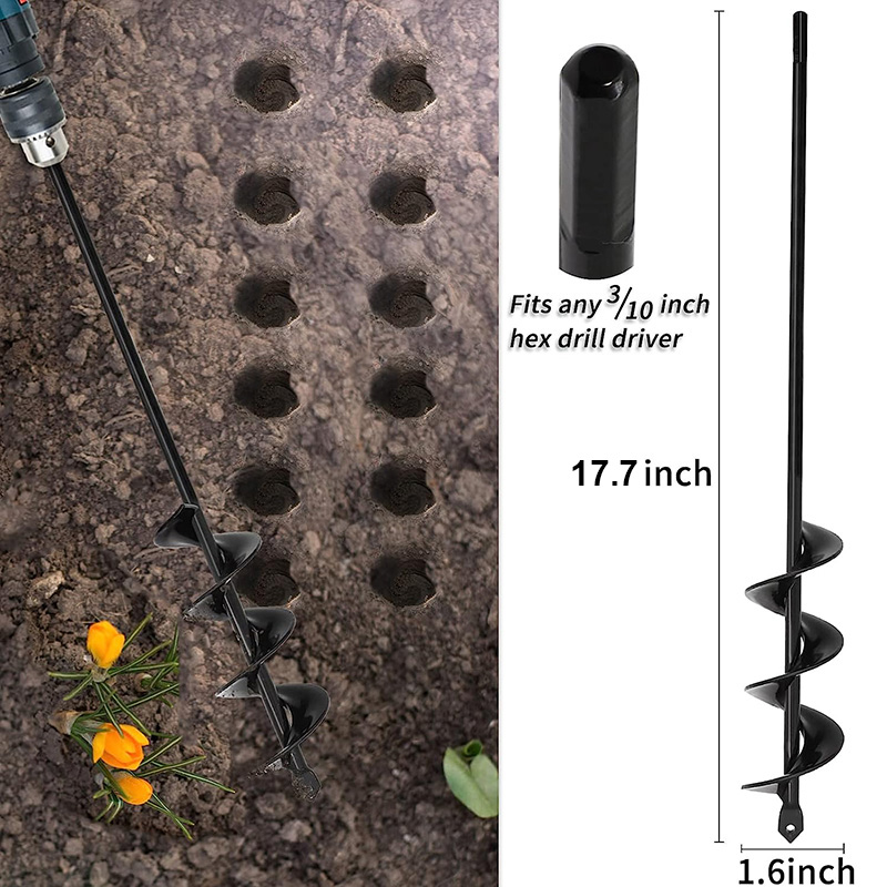 Garden Earth Auger Spiral Dril - Vegetable Transplanter reseña y precio