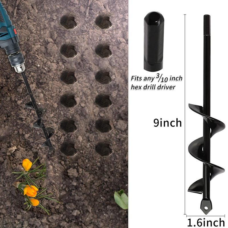 Garden Earth Auger Spiral Dril - Vegetable Transplanter reseña y precio