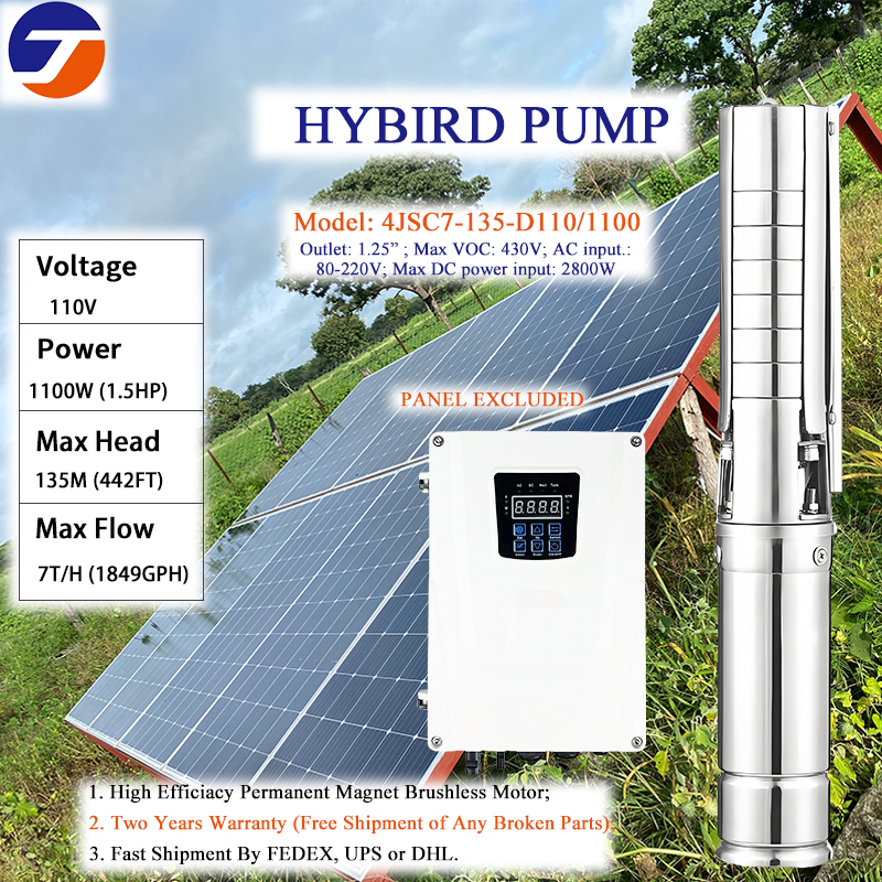 Hybrid Solar Water Pump AC/DC  - Farming Pump For Agriculture reseña y precio