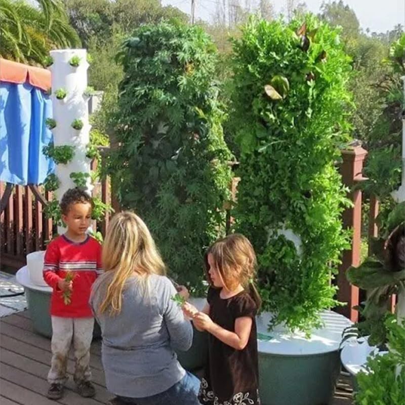 Vertical Hydroponic Grow Tower - Vegetable Transplanter reseña y precio