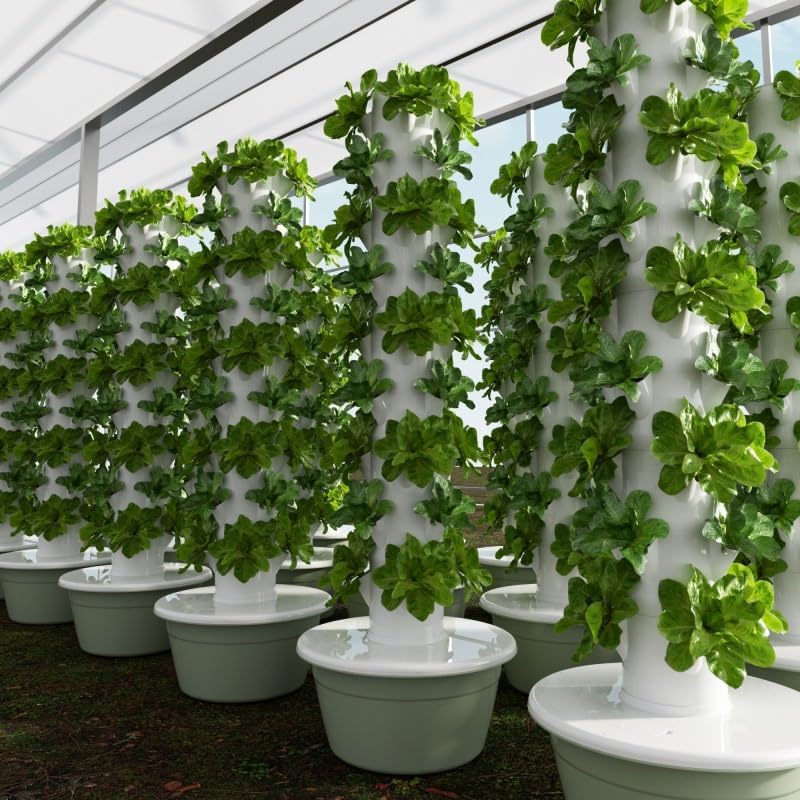 Vertical Hydroponic Grow Tower - Vegetable Transplanter reseña y precio